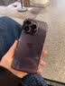 蒙凯仕 星空闪粉适用苹果15promax手机壳iphone15promax新款电镀边框透明高级感带镜头膜全包防摔硬壳 苹果15【暗夜紫】星河闪粉*带镜头膜 实拍图