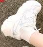卡帕（Kappa）氢轨运动老爹鞋子女鞋秋季透气增高休闲百搭小白鞋 鲨鱼灰 38.5 实拍图