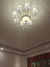 安灯堡 客厅吊灯欧式led现代简约2025卧室餐厅书房水晶灯灯饰灯具套餐71 3头+三色变光 实拍图