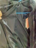 艾莱依鹅绒羽绒服女2023款气质时尚短款抽绳收腰连帽外套冬 青榄绿165 晒单实拍图