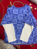 迪士尼（DISNEY）童装儿童针织假两件长袖T恤打底衫上衣24春秋DB311AA08蓝150 晒单实拍图