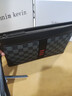 Cohnim kevin奢侈品男士手包手拿拉链男包手抓长钱包送老公男友七夕情人节礼物 【时尚百搭】c211格子黑【休闲百搭】 实拍图