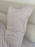 富安娜100%纯棉枕套 60支全棉枕头套枕头罩纯色双人枕芯套一对装 帝都灰【长绒棉抑菌款】 80支 一对 74cm*48cm 实拍图