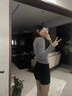 浪莎黑色高腰短裤女秋冬新款百搭打底外穿美式辣妹显瘦弹力西装热裤子 黑色 L 建议105-120斤 实拍图