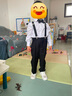 罗蒙儿童礼服六一演出服男童毕业主持长袖长裤背带套装 黑色110 实拍图