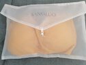 桑罗（SANGLUO）内衣女桑蚕丝文胸文胸胖MM背心式无尺码呵护胸衣秋冬送礼 姜黄色 均码（B-D杯110-160斤） 实拍图