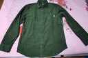 马登工装 美式休闲灯芯绒纯棉长袖衬衫叠穿内搭外套条绒衬衣男秋 军绿 2XL 实拍图