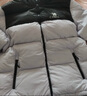 骆驼火山羽绒服1.0情侣男女鸭绒面包服外套冬季城市轻户外外套 薇紫色/幻影黑 男女同款，7089H S 实拍图