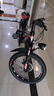 凤凰（Phoenix）儿童自行车男女学生6-15岁变速山地车 超越二代 20寸 辐条轮 黑红 实拍图