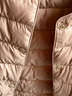 雪中飞羽绒内胆女轻薄羽绒服女短款新款冬季内搭修身时尚羽绒服外 驼色 XL (170) 实拍图