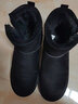 森馬（Senma）雪地靴男短筒百搭舒适加绒保暖平底棉鞋719416201 黑色 42码 实拍图