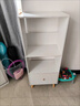 豪瑞森电视柜旁书架落地置物架收纳柜子客厅展示柜靠墙简易家用储物书柜 【大抽屉款】暖白50X30X180公分 实拍图