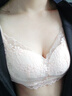 曼可娇内衣女无钢圈薄款大胸显小胸聚拢舒适透气收副乳防下垂调整型文胸 实拍图