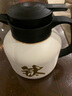 JRINKTEEA品牌纯钛焖茶壶高档保温壶茶水分离泡茶闷泡壶大容量钛壶养生茶具 (珍珠白+2小钛杯) 1300ml 实拍图