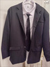 唐号垫肩西服外套男学院风春秋季痞帅学生高级感小西装DK制服套装班服 四件套/西服+白长衬衫+西裤+领带 2XL 实拍图