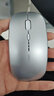 英菲克（INPHIC）M1P可充电无线鼠标【电量显示增强版】办公轻音 笔记本电脑家用2.4G 超薄便携 太空银 实拍图