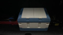 悦卡后备箱收纳箱 车载储物箱置物箱 汽车可折叠整理箱双盖款40L白蓝 实拍图