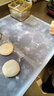 Galuin日本进口硅胶揉面垫食品加厚烘焙垫面板家用和面板硅胶擀面垫案板 透明色70x50cm（进口硅胶） 实拍图