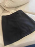 里农复古毛呢半身裙女2025秋冬新款百搭小个子高腰显廋包臀裙a字短裙 黑色 L （100~115斤） 实拍图