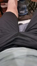利郎轻时尚官方男装春夏新款休闲裤男纯色弹力通勤易打理轻薄透气长裤 黑色 32 (175/82A) 实拍图