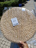 TaTanice 蒲团打坐垫 手工蒲草加厚圆形禅修垫地板榻榻米坐垫 40*40*5cm 实拍图