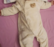 戴维贝拉（DAVE＆BELLA）冬季新款珊瑚绒宝宝连体衣新生儿衣服小童爬服婴儿睡衣哈衣 卡其色【现货】 90cm （建议身高80-90cm） 实拍图