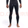 准者健身长裤高弹速干运动加绒套装跑步骑行压缩衣服打底紧身裤子男 ZZ1601135纯黑灰 【长裤】 2XL (185) 实拍图