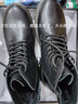 百丽（Belle）潮搭马丁靴男冬季商场同款真皮英伦风休闲靴加绒92267DD0 黑绒里(8孔) 43 (265mm) 实拍图
