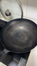 阎铁匠章丘炒锅铁锅轻便锻打炒菜锅无涂层老式物理不粘锅家用炒勺已开锅  轻便镜面款锅把一体34厘米 34cm 实拍图