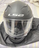 LS2摩托车头盔男女全盔四季赛车防雾3C跑盔卡丁车四季安全帽FF358 哑黑(赠防雾贴+头套) XXXL(建议61-62头围） 实拍图