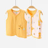 舒贝怡婴儿衣服马甲春秋款两面穿儿童背心男女宝宝马夹坎肩上衣黄 66 实拍图