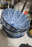 美浓烧（Mino Yaki）日式面碗 家用釉下彩微波炉青花陶瓷吃面碗商用牛肉汤面碗 春樱秋叶【16.0CM*8.5CM】 实拍图