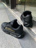卡宾（CABBEEN）厚底休闲鞋男简约百搭鞋子男士老爹鞋潮流气垫运动鞋 黑色 39 实拍图