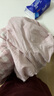 无印良品（MUJI） 女式 无侧缝双层纱织睡衣女士家居服春秋纯棉条纹格纹长袖 女款 浅粉红色格纹 S (上装155/80A下装155/62A) 实拍图