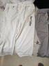 gxmy短裤男夏季新款休闲修身7分裤学生百搭韩版运动中裤男士七分裤子 白色+黑色 L （建议100-120斤） 实拍图