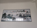 家和万事兴客厅装饰画中堂沙发背景墙壁画字画新中式大气山水挂画 流水生财01 长230cm高100cm水晶膜铝合金黑框 晒单实拍图