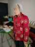 奉孝中老年女装秋冬外套妈妈装喜庆唐装棉袄老年人奶奶装生日祝寿上衣 深红(加棉) 加厚 4XL （建议125-135斤） 实拍图