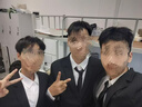 星禾莱DK制服一套休闲西装男套装痞帅高校学生小西服男女班服外套学院风 西服+衬衫+长西裤+领*带 5XL 187-205斤 实拍图