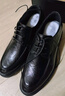 戈耐（GENAI）男士商务正装皮鞋男生真皮透气圆头内增高鞋8cm皮鞋婚礼结婚男鞋 黑色增高8CM 40 (250mm) 实拍图