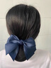迈米德头花女职业发网网兜银行酒店空姐医院护士发饰盘发蝴蝶结发夹饰品 【黑色】职业盘发网 实拍图