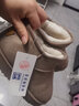 回力雪地靴女靴冬季经典棉鞋女鞋加绒加厚短筒保暖面包鞋防滑棉靴子女 米灰色(加绒加厚建议选大一码) 39 实拍图