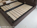 法莎蒂政府补贴现代简约进口牛皮大气1.5米床轻奢婚床意式主卧软包床 头层牛皮单床+乳胶床垫+单柜 (豪华版15cm排骨架)1.8*2m框架 实拍图