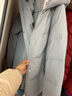 雪中飞【妈妈款】秋冬新款保暖连帽女士羽绒服防钻绒外套时尚休闲羽绒服 雾蓝色|5205 3XL /185/104A 实拍图
