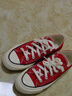 匡威（Converse）官方 1970S男女低帮休闲运动鞋帆布鞋红色164949C 164949C/搪瓷红 36 实拍图