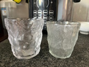 炊大皇冰川纹玻璃杯时尚潮流ins风果汁杯酒杯水杯300ML两只装【透明色】 实拍图