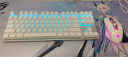 惠普（HP）GK200机械键盘有线办公游戏键盘 20种背光灯效 87键电竞键盘鼠标套装电脑外设键鼠 皎月白【键鼠套装-青轴】 实拍图