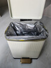 BOBO不锈钢脚踏式垃圾桶厨房客厅卫生间家用网红奶油风8874奶白15L  实拍图