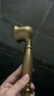 欧式复古花洒喷头 古铜色淋浴软管手持小蓬头冷热水单喷头 全铜仿古电话式小手持头 实拍图