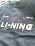 李宁短袖T恤女子夏季棉质撞色织带休闲复古足球风运动上衣 【常规版】黑色712-2 L 实拍图