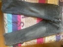 真维斯（Jeanswest）王一博代言牛仔裤男秋冬新款天丝舒适修身直筒高端潮牌休闲裤子男 黑灰【加绒保暖】 38 码(2尺9) 【建议175-190斤】 实拍图